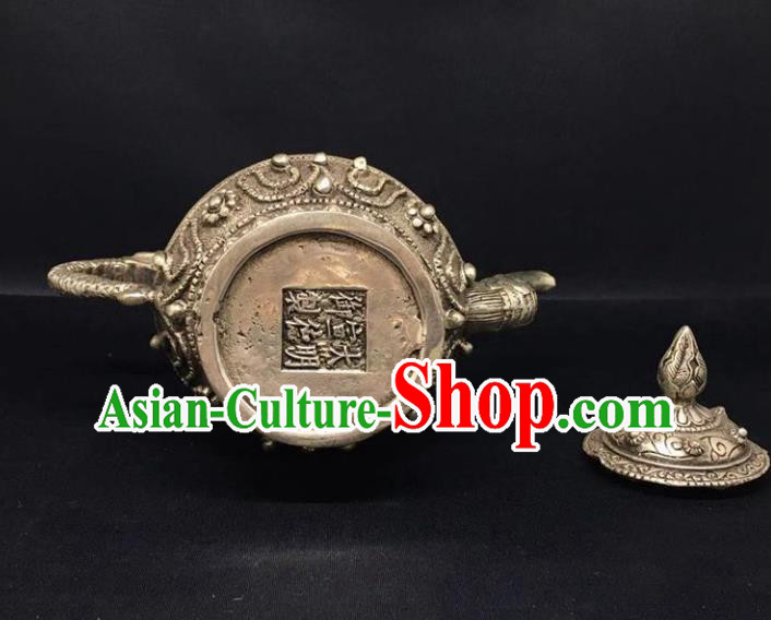 Handmade Chinese Cupronickel Teapot Traditional Brass Accessories Carving Eight Treasures Kettle Ornaments Handmade Chinese Cupronickel Teapot Traditional Brass Accessories Carving Eight Treasures Kettle Ornaments