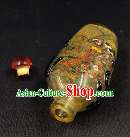 China Handmade Glass Collection Traditional Inside Painting Snuff Bottle China Handmade Glass Collection Traditional Inside Painting Snuff Bottle