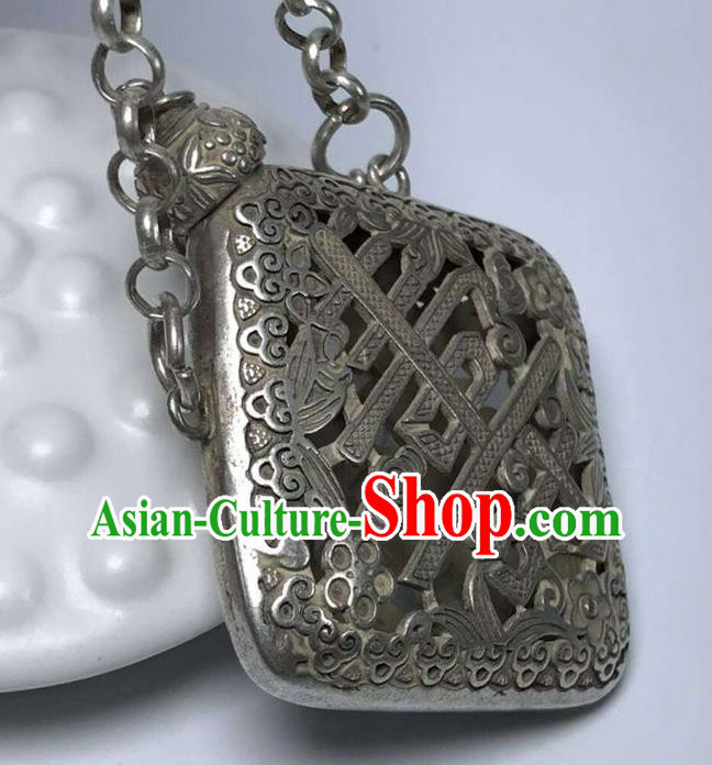Chinese Handmade Carving Cupronickel Sachet Pendant Traditional Waist Accessories Chinese Handmade Carving Cupronickel Sachet Pendant Traditional Waist Accessories