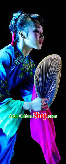China Traditional Umbrella Dance Wig Chignon Classical Dance Hair Accessories China Traditional Umbrella Dance Wig Chignon Classical Dance Hair Accessories