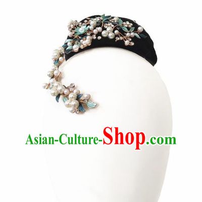 China Traditional Ethnic Peacock Dance Wig Chignon Dai Nationality Folk Dance Hair Accessories