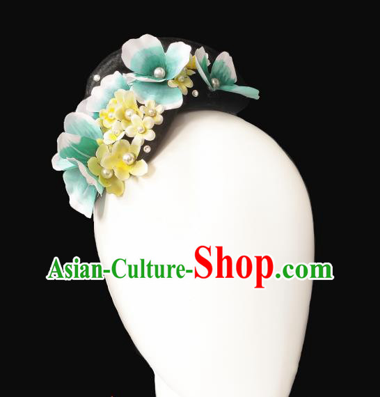 China Traditional Classical Dance Wig Chignon Fan Dance Hair Accessories China Traditional Classical Dance Wig Chignon Fan Dance Hair Accessories