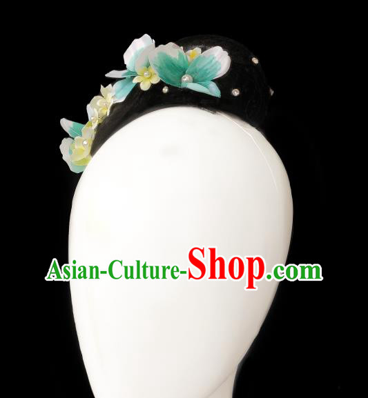 China Traditional Classical Dance Wig Chignon Fan Dance Hair Accessories China Traditional Classical Dance Wig Chignon Fan Dance Hair Accessories