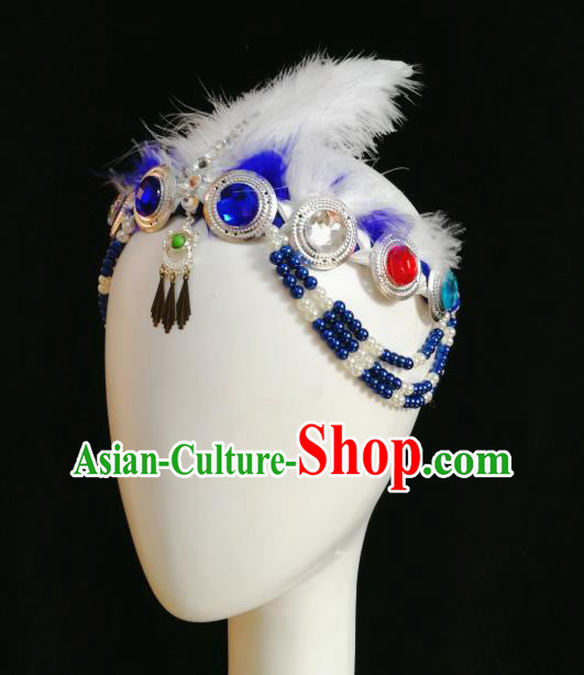 China Traditional Mongol Nationality Hat Handmade Ethnic Folk Dance Hair Accessories China Traditional Mongol Nationality Hat Handmade Ethnic Folk Dance Hair Accessories