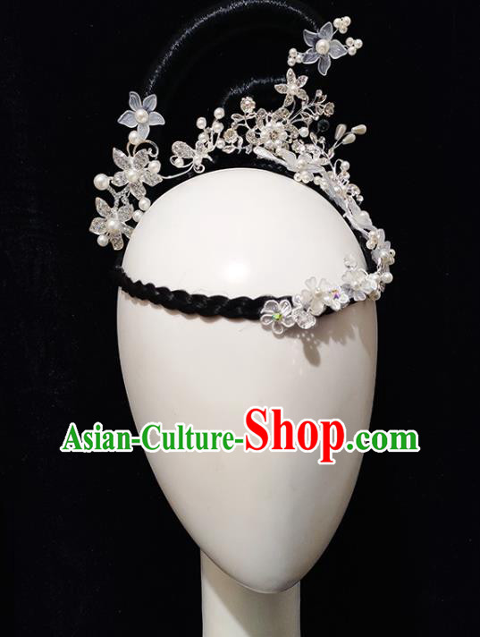China Classical Dance Hair Accessories Traditional Umbrella Dance Wig Chignon China Classical Dance Hair Accessories Traditional Umbrella Dance Wig Chignon