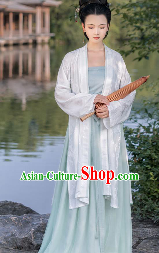 China Ancient Noble Beauty Hanfu Costumes Traditional Song Dynasty Historical Clothing Full Set China Ancient Noble Beauty Hanfu Costumes Traditional Song Dynasty Historical Clothing Full Set