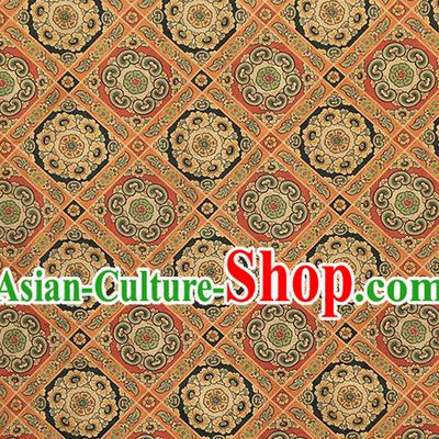 Chinese Classical Pattern Brocade Fabric Cheongsam Silk Drapery Traditional Gambiered Guangdong Gauze Cloth