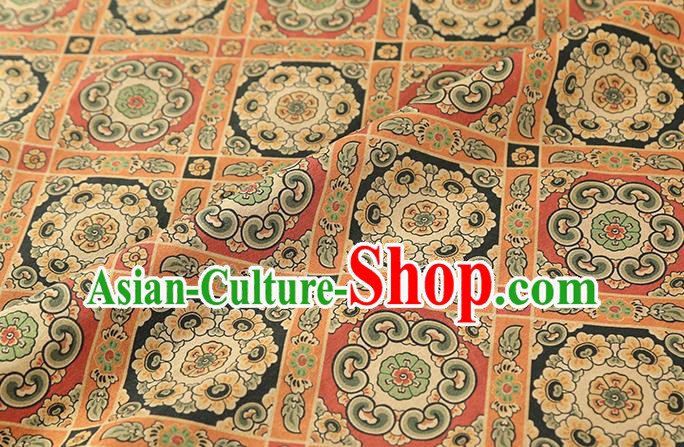Chinese Classical Pattern Brocade Fabric Cheongsam Silk Drapery Traditional Gambiered Guangdong Gauze Cloth Chinese Classical Pattern Brocade Fabric Cheongsam Silk Drapery Traditional Gambiered Guangdong Gauze Cloth