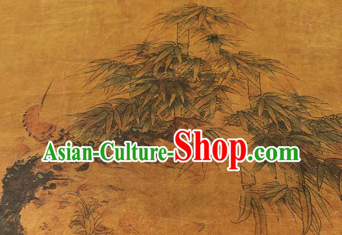China Traditional Printing Beauty Silk Fabric Cheongsam Drapery Classical Ginger Gambiered Guangdong Gauze China Traditional Printing Beauty Silk Fabric Cheongsam Drapery Classical Ginger Gambiered Guangdong Gauze