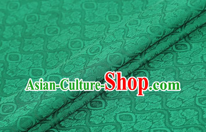 Chinese Jacquard Green Brocade Fabric Traditional Cheongsam Gambiered Guangdong Gauze Classical Silk Drapery Chinese Jacquard Green Brocade Fabric Traditional Cheongsam Gambiered Guangdong Gauze Classical Silk Drapery