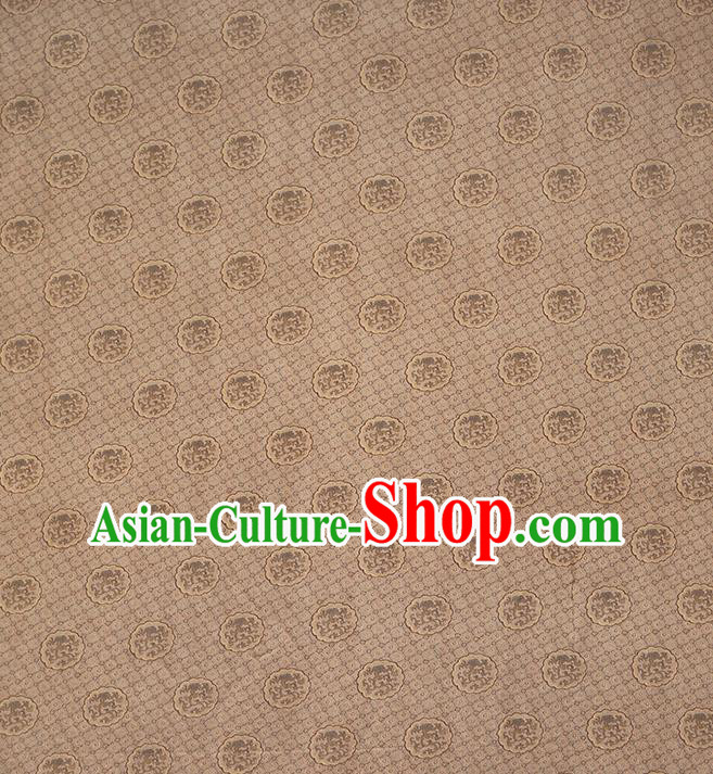 Chinese Traditional Tang Suit Brocade Fabric Satin Classical Dragon Peony Pattern Khaki Silk Drapery Chinese Traditional Tang Suit Brocade Fabric Satin Classical Dragon Peony Pattern Khaki Silk Drapery