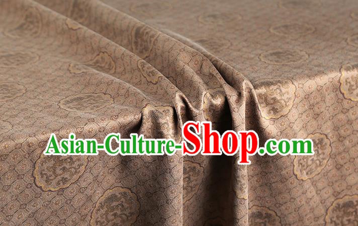 Chinese Traditional Tang Suit Brocade Fabric Satin Classical Dragon Peony Pattern Khaki Silk Drapery Chinese Traditional Tang Suit Brocade Fabric Satin Classical Dragon Peony Pattern Khaki Silk Drapery