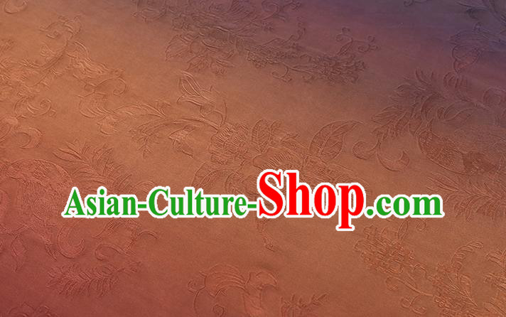Chinese Cheongsam Gradient Gambiered Guangdong Gauze Classical Pattern Silk Fabric Traditional Jacquard Brocade Drapery Chinese Cheongsam Gradient Gambiered Guangdong Gauze Classical Pattern Silk Fabric Traditional Jacquard Brocade Drapery