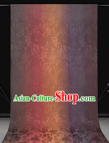 Chinese Cheongsam Gradient Gambiered Guangdong Gauze Classical Pattern Silk Fabric Traditional Jacquard Brocade Drapery Chinese Cheongsam Gradient Gambiered Guangdong Gauze Classical Pattern Silk Fabric Traditional Jacquard Brocade Drapery