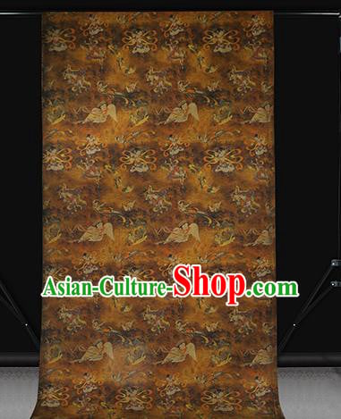 Chinese Traditional Brocade Fabric Classical Goddess Pattern Gambiered Guangdong Gauze Cheongsam Ginger Silk Drapery Chinese Traditional Brocade Fabric Classical Goddess Pattern Gambiered Guangdong Gauze Cheongsam Ginger Silk Drapery