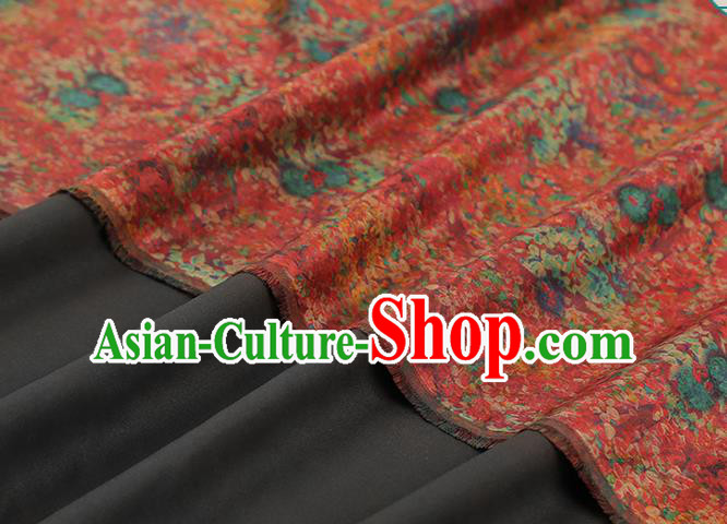 Chinese Wedding Red Satin Fabric Traditional Qipao Dress Brocade Classical Pattern Silk Drapery Chinese Wedding Red Satin Fabric Traditional Qipao Dress Brocade Classical Pattern Silk Drapery