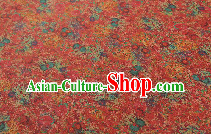Chinese Wedding Red Satin Fabric Traditional Qipao Dress Brocade Classical Pattern Silk Drapery Chinese Wedding Red Satin Fabric Traditional Qipao Dress Brocade Classical Pattern Silk Drapery