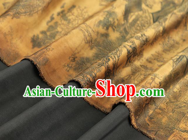 Chinese Traditional Gambiered Guangdong Gauze Fabric Classical Pattern Silk Drapery Qipao Dress Tapestry Cloth Chinese Traditional Gambiered Guangdong Gauze Fabric Classical Pattern Silk Drapery Qipao Dress Tapestry Cloth