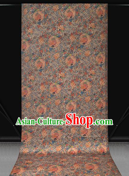 Chinese Traditional Classical Wave Fish Pattern Silk Drapery Qipao Dress Gambiered Guangdong Gauze Fabric Chinese Traditional Classical Wave Fish Pattern Silk Drapery Qipao Dress Gambiered Guangdong Gauze Fabric