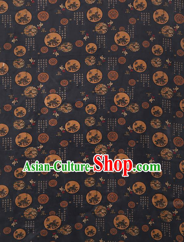 Chinese Traditional Tang Suit Silk Fabric Classical Gambiered Guangdong Gauze Material Chinese Traditional Tang Suit Silk Fabric Classical Gambiered Guangdong Gauze Material