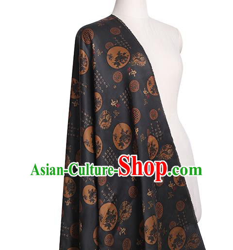 Chinese Traditional Tang Suit Silk Fabric Classical Gambiered Guangdong Gauze Material Chinese Traditional Tang Suit Silk Fabric Classical Gambiered Guangdong Gauze Material