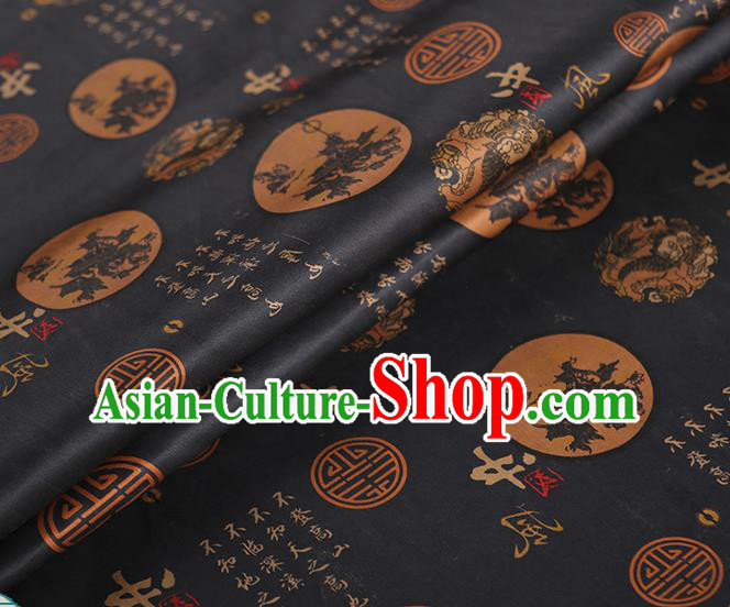 Chinese Traditional Tang Suit Silk Fabric Classical Gambiered Guangdong Gauze Material Chinese Traditional Tang Suit Silk Fabric Classical Gambiered Guangdong Gauze Material