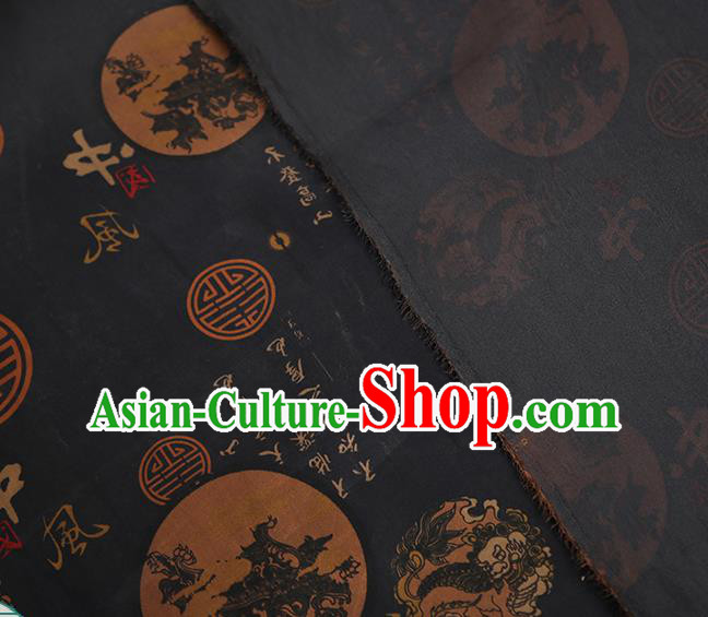 Chinese Traditional Tang Suit Silk Fabric Classical Gambiered Guangdong Gauze Material Chinese Traditional Tang Suit Silk Fabric Classical Gambiered Guangdong Gauze Material
