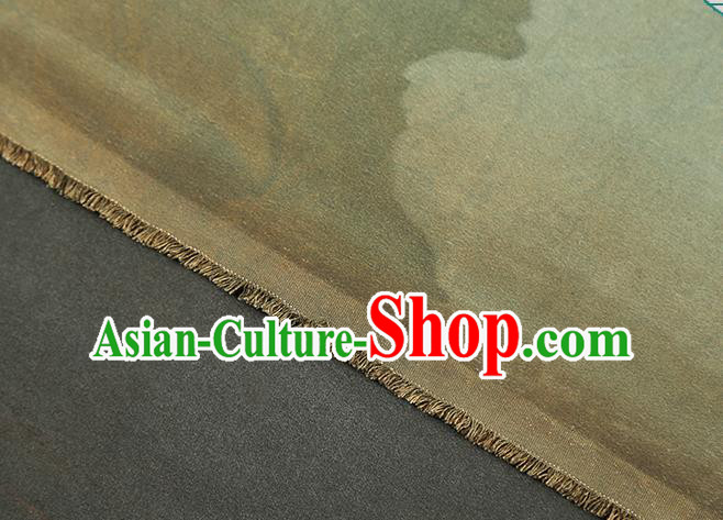Chinese Bamboo Leaf Pattern Brocade Drapery Traditional Qipao Dress Light Green Silk Fabric Chinese Bamboo Leaf Pattern Brocade Drapery Traditional Qipao Dress Light Green Silk Fabric