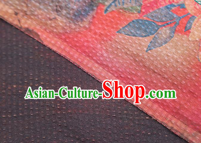 Chinese Classical Red Gambiered Guangdong Gauze Traditional Qipao Dress Silk Fabric Chinese Classical Red Gambiered Guangdong Gauze Traditional Qipao Dress Silk Fabric