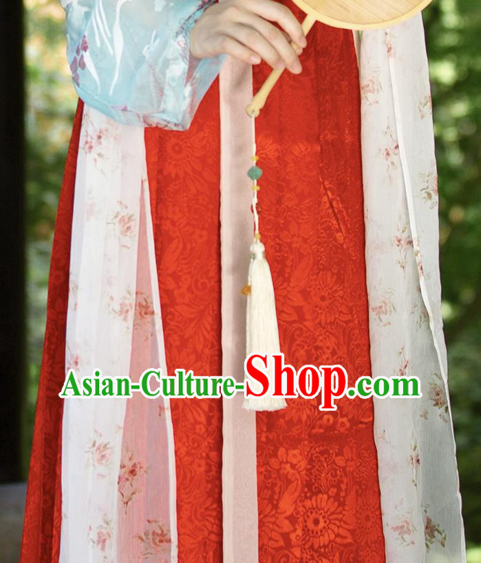 China Ancient Song Dynasty Young Beauty Historical Clothing Full Set China Ancient Song Dynasty Young Beauty Historical Clothing Full Set