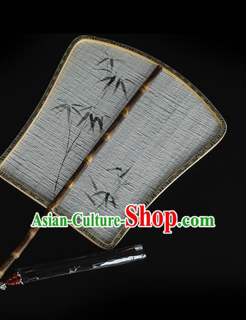 China Ink Painting Bamboo Silk Fan Handmade Fans Traditional Hanfu Palace Fan China Ink Painting Bamboo Silk Fan Handmade Fans Traditional Hanfu Palace Fan