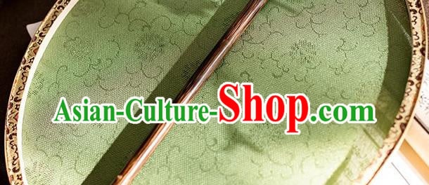 China Traditional Green Silk Palace Fan Handmade Song Dynasty Hanfu Bamboo Circular Fan China Traditional Green Silk Palace Fan Handmade Song Dynasty Hanfu Bamboo Circular Fan