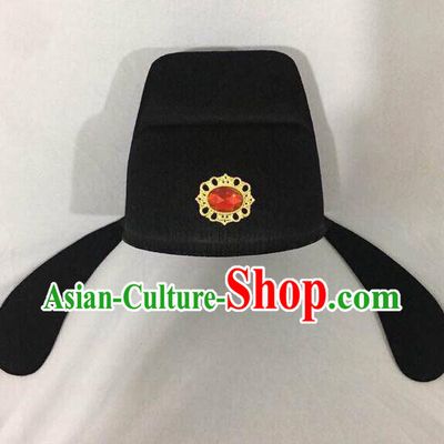 China Official Headwear Ancient Style Wu Sha Hat Traditional Peking Opera Scholar Hat