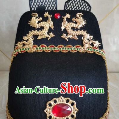 China Traditional Peking Opera Swordsman Hat Ming Dynasty Official Headwear Ancient Style Wu Sha Hat
