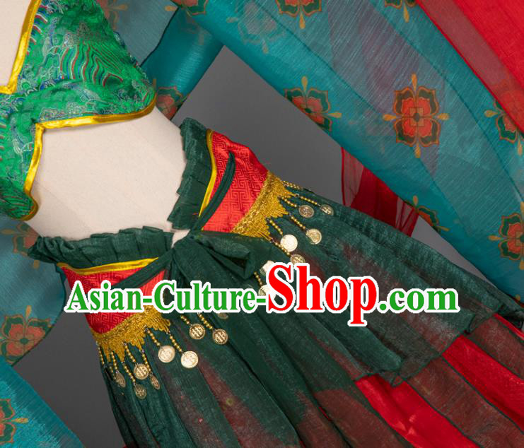 China Classical Dance Clothing Cosplay Dunhuang Fairy Hanfu Dress Ancient Princess Garment Costumes China Classical Dance Clothing Cosplay Dunhuang Fairy Hanfu Dress Ancient Princess Garment Costumes