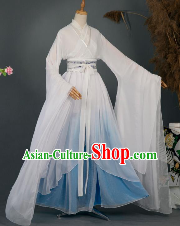 China Cosplay Goddess Chiffon Hanfu Dress Ancient Princess Garment Costumes Classical Dance Clothing China Cosplay Goddess Chiffon Hanfu Dress Ancient Princess Garment Costumes Classical Dance Clothing