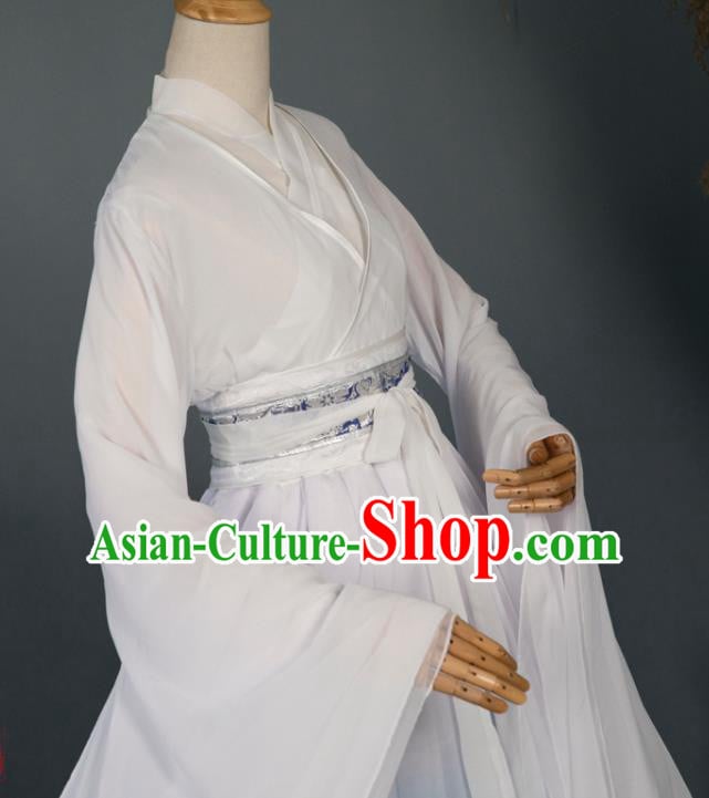 China Cosplay Goddess Chiffon Hanfu Dress Ancient Princess Garment Costumes Classical Dance Clothing China Cosplay Goddess Chiffon Hanfu Dress Ancient Princess Garment Costumes Classical Dance Clothing