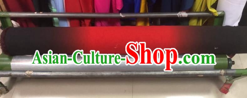 China Traditional Costumes Fabric Gradient Red and Black Chiffon Fabrics Dance Dress Cloth China Traditional Costumes Fabric Gradient Red and Black Chiffon Fabrics Dance Dress Cloth