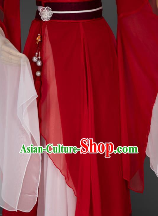 China Cosplay Goddess Garment Costumes Traditional Hanfu Dance Apparels Ancient Fairy Red Dress Clothing China Cosplay Goddess Garment Costumes Traditional Hanfu Dance Apparels Ancient Fairy Red Dress Clothing