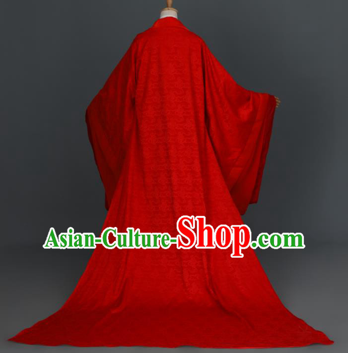 China Traditional Hanfu Wedding Apparels Ancient Young Childe Red Clothing Cosplay Prince Garment Costumes China Traditional Hanfu Wedding Apparels Ancient Young Childe Red Clothing Cosplay Prince Garment Costumes