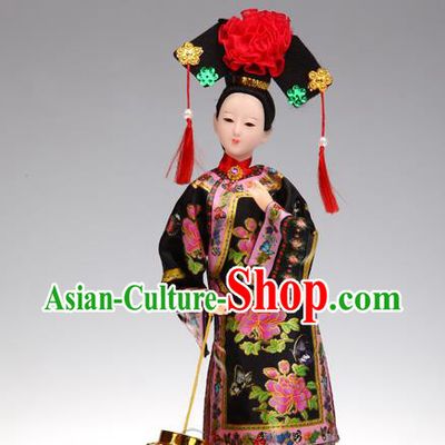 Handmade Traditional China Beijing Silk Figurine - Qing Dynasty Princess