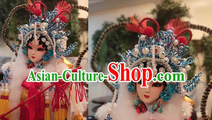 Handmade Traditional China Beijing Silk Figurine - Peking Opera Doll Wang Zhaojun