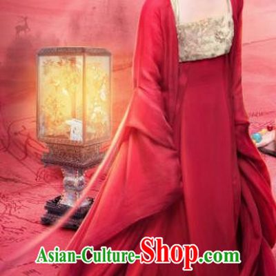 China Traditional Hanfu Dress Ancient Clothing Drama The Romance of Tiger and Rose Princess Chen Qianqian Garment Costumes