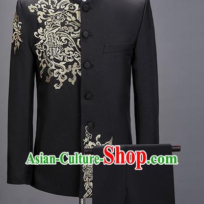 Chinese Tang Suits Traditional Wedding Suits Groom Costumes Zhongshan Clothing