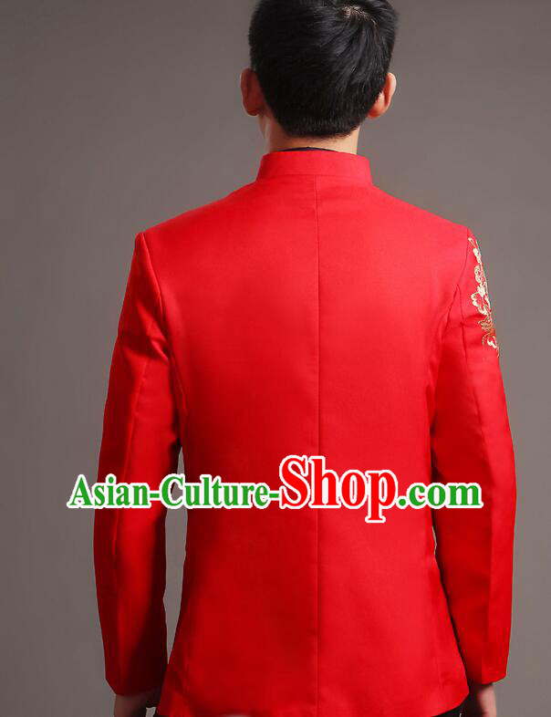 Chinese Tang Suits Traditional Wedding Suits Groom Costumes Zhongshan Clothing Chinese Tang Suits Traditional Wedding Suits Groom Costumes Zhongshan Clothing