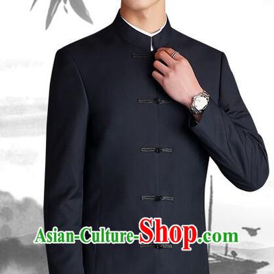 Chinese Wedding Suits Costumes Groom Clothing Traditional Black Tang Zhuang