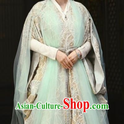 China Traditional Clothing Ancient Swordswoman Garment Romance Drama The Blessed Girl Yin Zhuang Costumes and Headpiece
