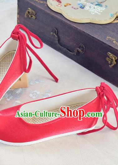 China Traditional Wedding Hanfu Shoes Ancient Princess Red Shoes National Women Shoes China Traditional Wedding Hanfu Shoes Ancient Princess Red Shoes National Women Shoes