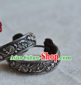 Chinese Ancient Empress Silver Ear Jewelry Traditional Retro Earrings Accessories Chinese Ancient Empress Silver Ear Jewelry Traditional Retro Earrings Accessories