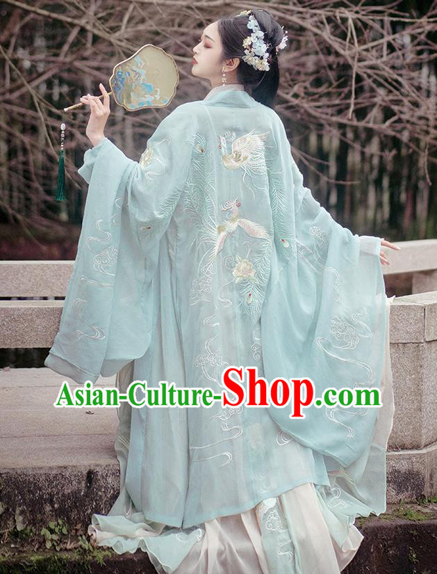 China Traditional Embroidered Hanfu Clothing Ancient Jin Dynasty Princess Costumes China Traditional Embroidered Hanfu Clothing Ancient Jin Dynasty Princess Costumes